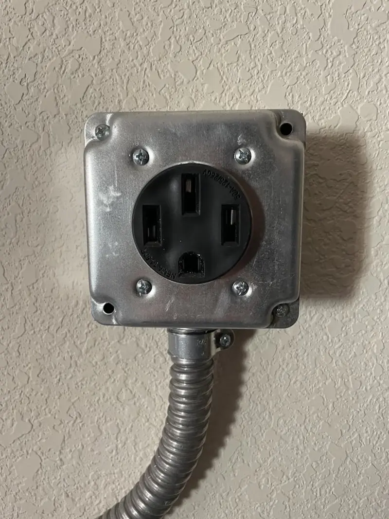 NEMA 14-50 outlet installed for Electrical Panel Upgrade in Southchase