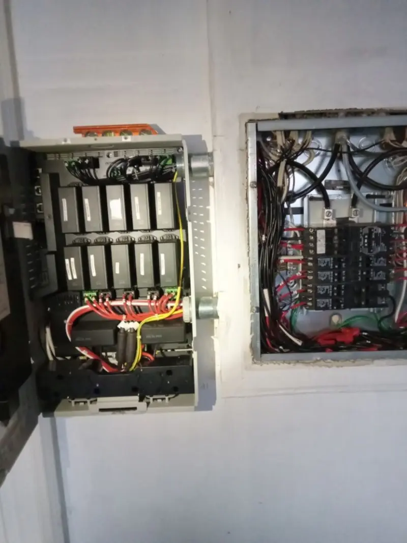 Electrical panel upgrade completed for Security Camera Wiring in Southchase